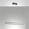 Lampadario LED Bard 1 luce antracite moderno Fabas
