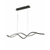 Sospensione LED Sinuo nera 1 luce 36 W Fabas