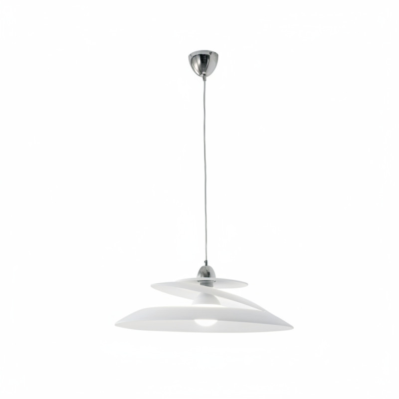 Lampadario Aragon Smart Luce 1 luce E27 bianco Fabas