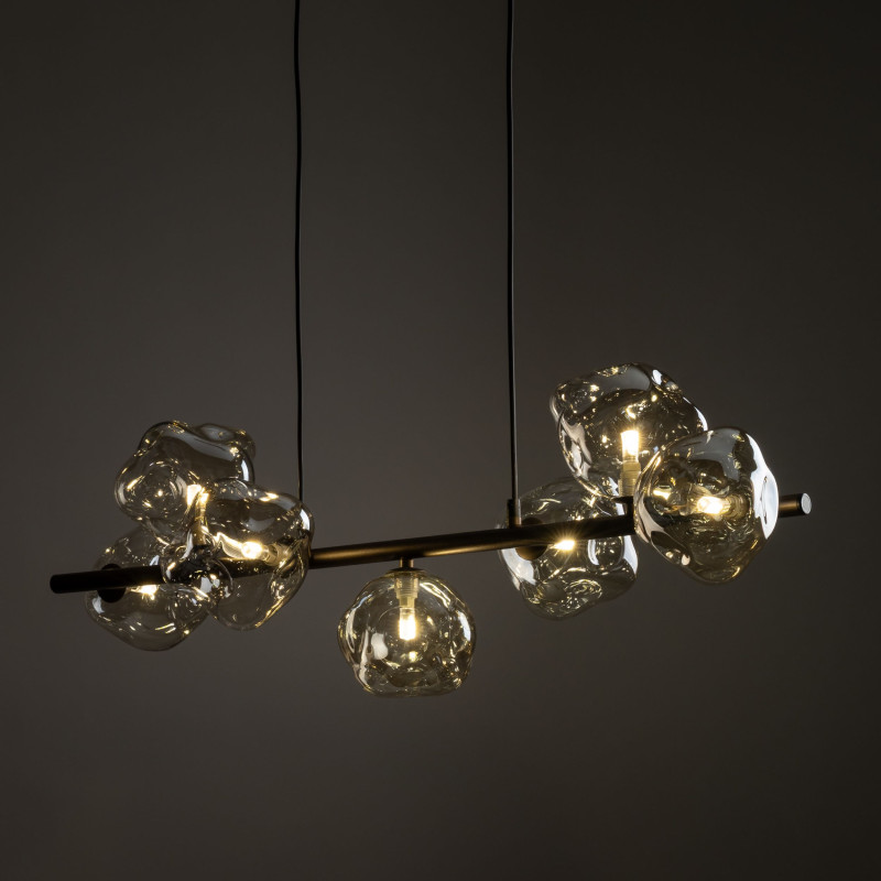 Lampadario Lava 7 luci marrone G9 TK Lighting