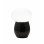Lampada da tavolo Freddy nera E27 Fabas 1 luce