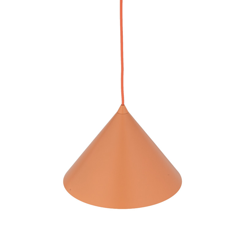 Lampadario Cono arancione 1 luce E27 TK Lighting