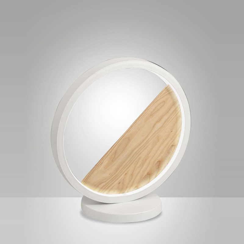 Lampada da tavolo Pierre LED bianca Fabas