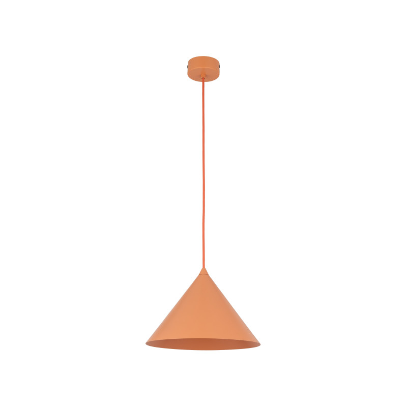 Lampadario Cono arancione 1 luce E27 TK Lighting
