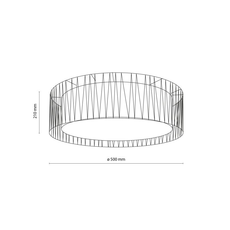 Plafoniera Harmony Nature 4 luci bianca TK Lighting