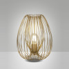 Lampada da tavolo Camp oro opaco 1 luce E27 Fabas