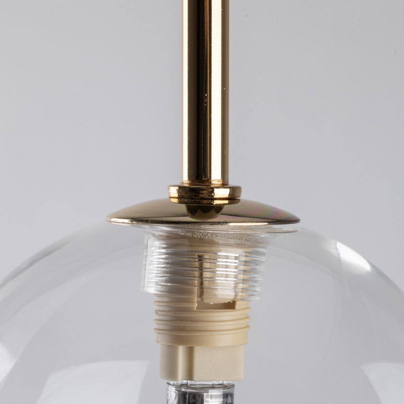 Lampadario sospensione Nilos 1 luce nero oro G9 TK Lighting