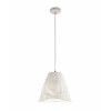 Lampadario a sospensione Crumple 1 luce bianco Fabas