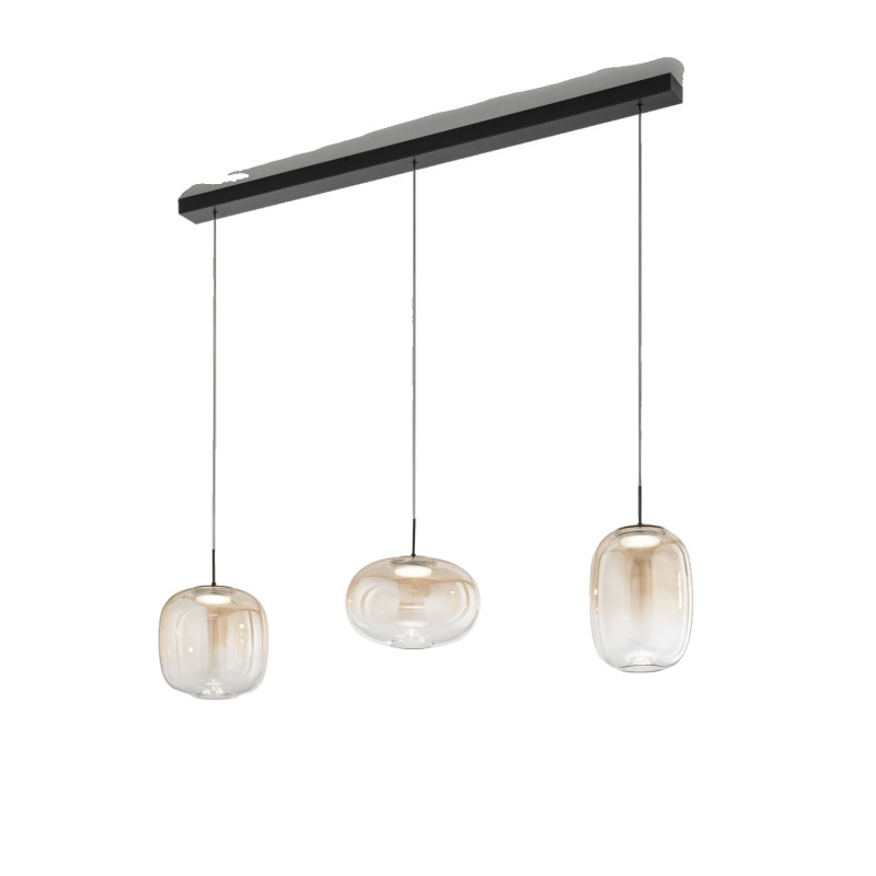 Sospensione Brio LED 42W cognac sfumato Fabas