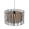 Lampadario Harmony Nature 3 luci nero E27 TK Lighting