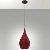 Lampada a sospensione Lisa bordeaux 1 luce Fabas