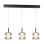 Lampadario Frua 3 luci LED cognac moderno Fabas