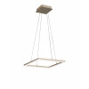 Lampadario Bard 1 luce LED oro opaco Fabas
