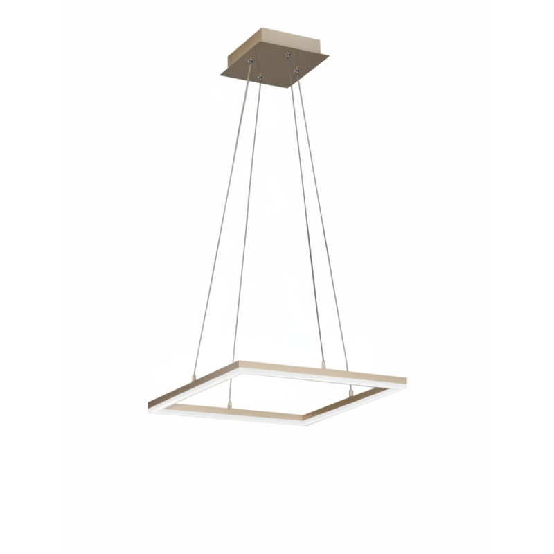 Lampadario Bard 1 luce LED oro opaco Fabas