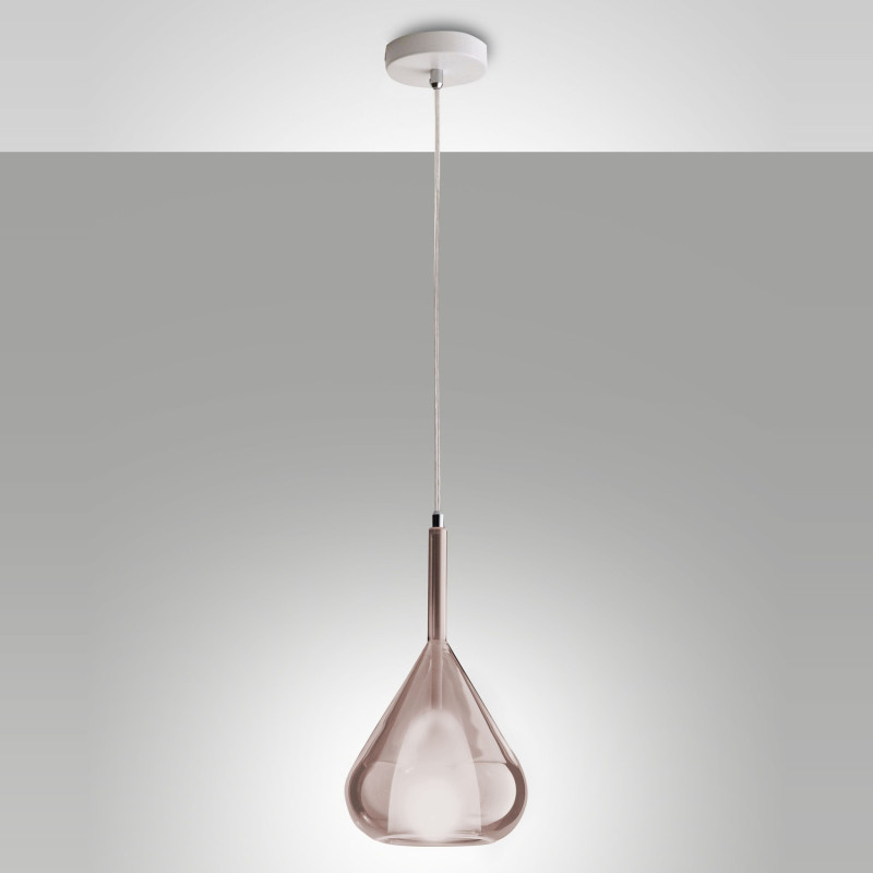 Lampada a sospensione Lila ametista 1 luce E27 Fabas