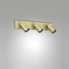 Plafoniera Flores Fabas 3 luci GU10 ottone satinato