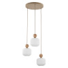 Lampadario Ballo 3 luci sabbia E14 TK Lighting