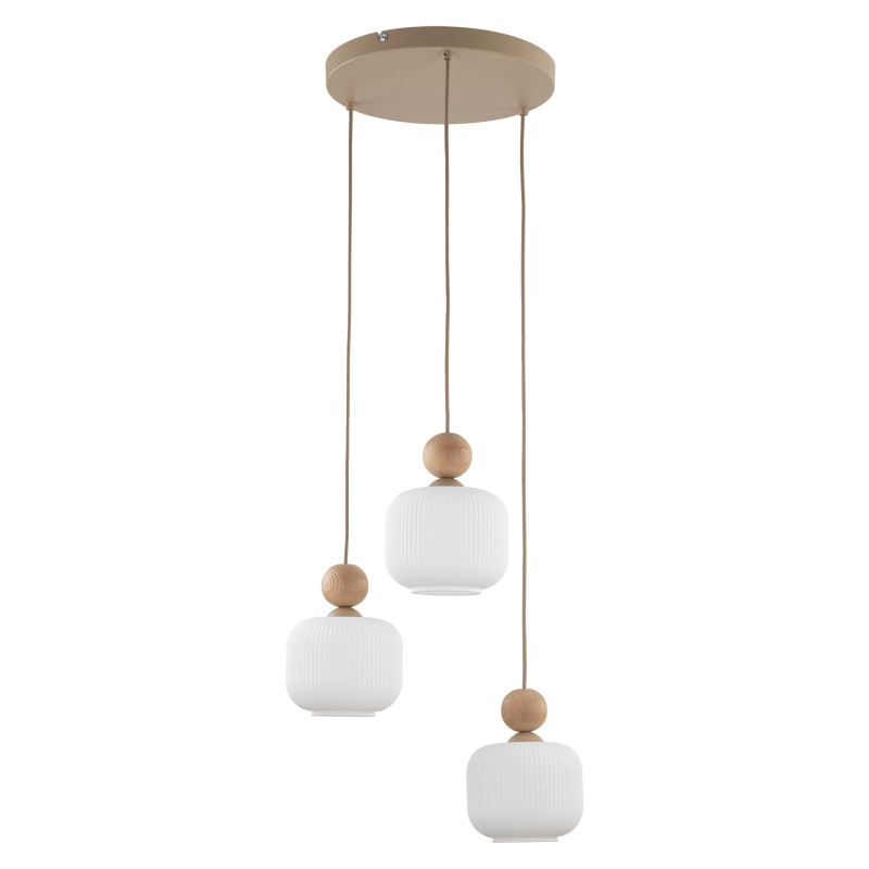 Lampadario Ballo 3 luci sabbia E14 TK Lighting