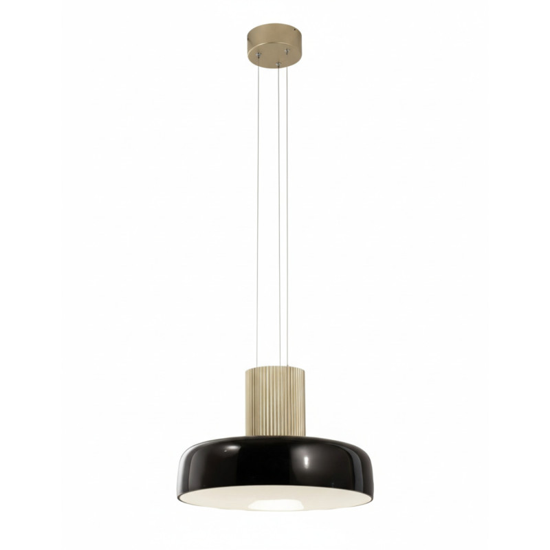 Lampadario Lunar 1 luce LED 26W nero Fabas