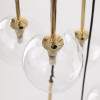 Nilos sospensione 10 luci nero oro G9 TK Lighting