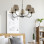 Lampadario Chicago Linen 5 luci nero E27 TK Lighting