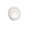 Applique LED Sunrise 1 luce bianca e oro opaco Fabas