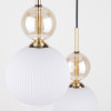 Lampadario Sophia 3 luci nero e oro E14 TK Lighting