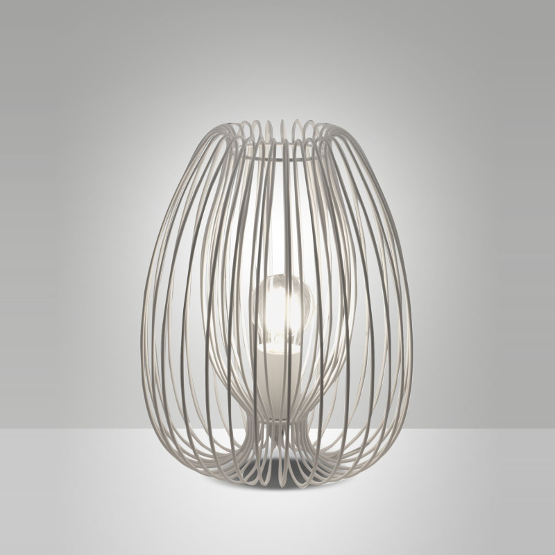 Lampada da tavolo Camp bianca 1 luce E27 Fabas