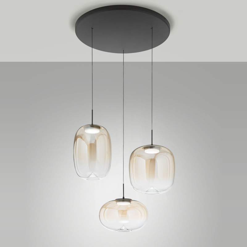 Lampadario a sospensione Brio 1 luce LED 42W Fabas