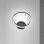 Applique LED Giotto nera 18W da parete Fabas
