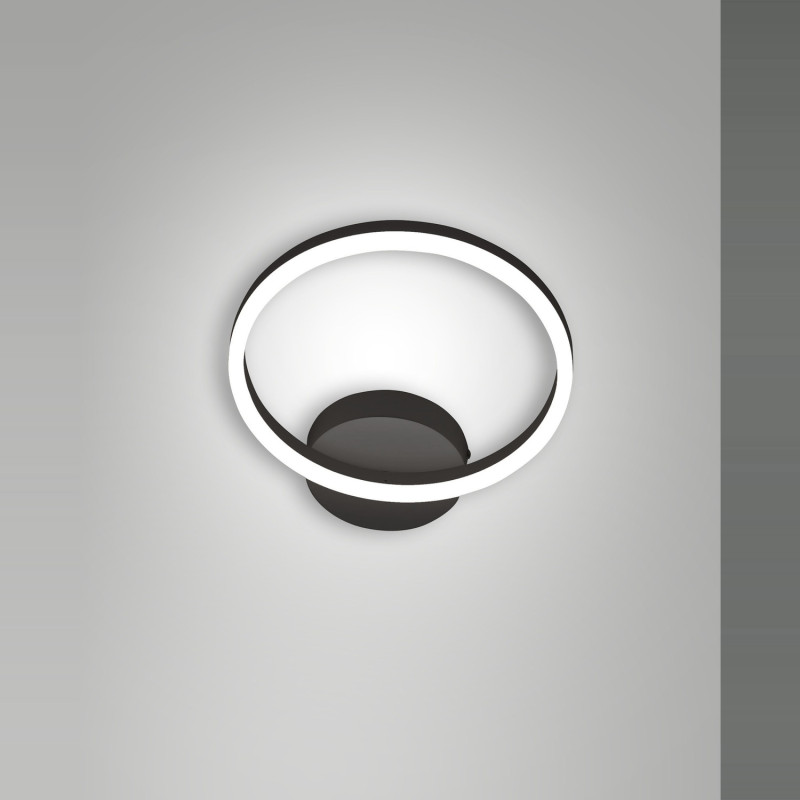 Applique Giotto Smart Luce LED nero 1 luce Fabas