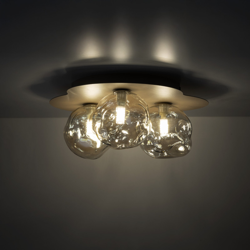 Plafoniera Lava Sabia 3 luci sabbia G9 TK Lighting