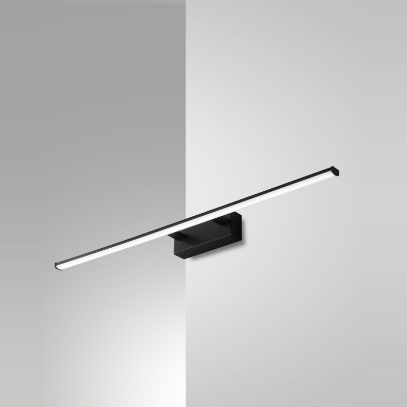 Applique LED integrato Nala nera 15W Fabas