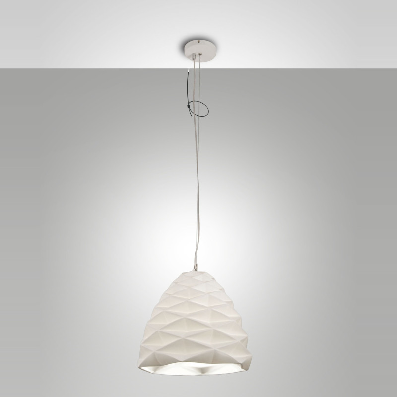 Lampadario Duchessa bianco 1 luce E27 Fabas