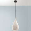 Lampadario moderno Lisa 1 luce bianco E27 Fabas