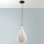 Lampadario moderno Lisa 1 luce bianco E27 Fabas