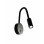 Applique Flux LED orientabile nera 3,1W Fabas