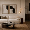 Lampadario Lava Sabia 3 luci G9 color sabbia TK Lighting