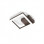 Applique Bard corten LED integrato 11W Fabas