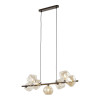 Lampadario Lava 7 luci marrone G9 TK Lighting