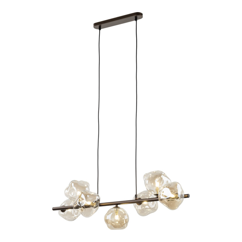 Lampadario Lava 7 luci marrone G9 TK Lighting
