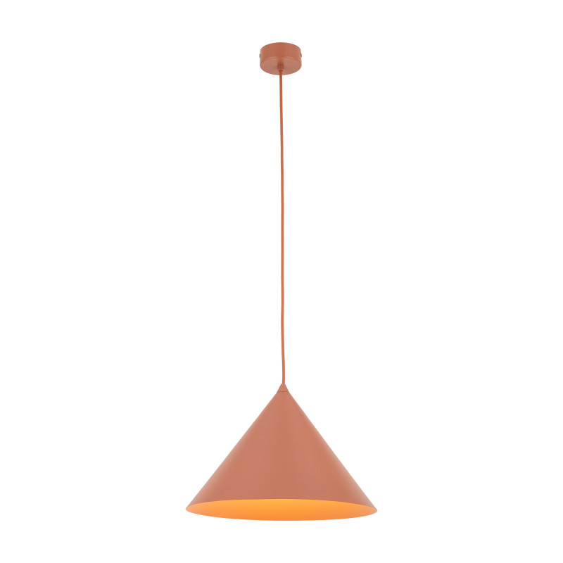 Lampadario Cono L Brick arancione E27 TK Lighting
