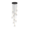 Nilos sospensione 10 luci nero oro G9 TK Lighting
