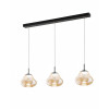Sospensione LED Deva ambra moderna 42 W Fabas