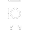 Plafoniera Bacco bianca LED integrato 38W Fabas