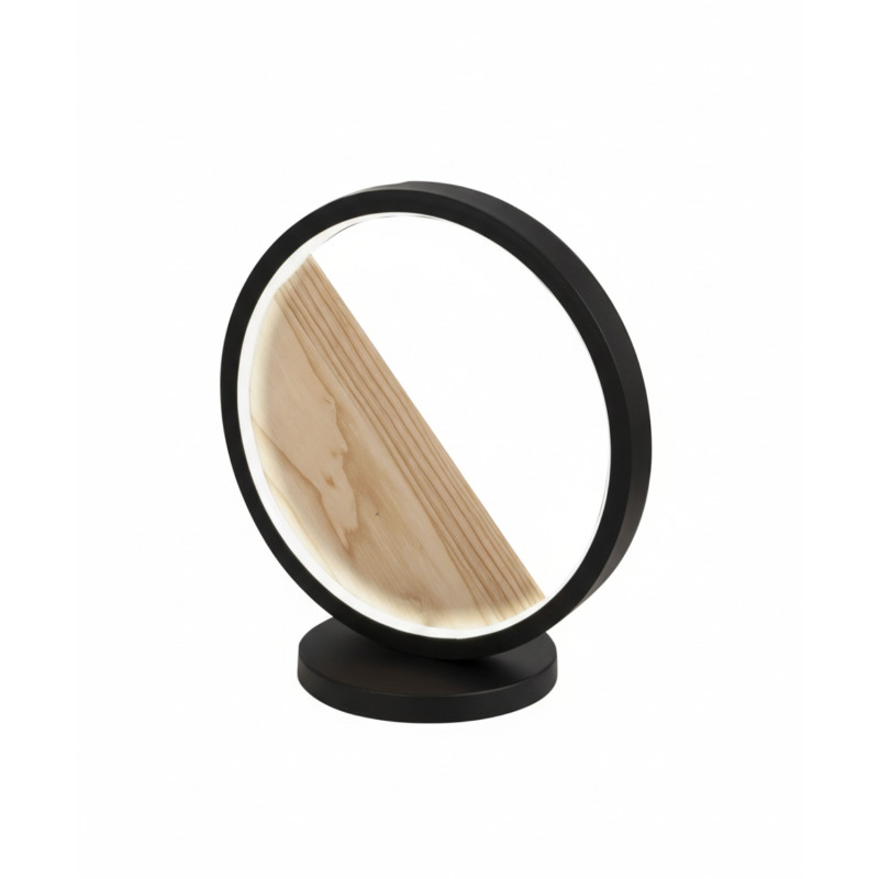 Lampada da tavolo Pierre LED nero moderna Fabas