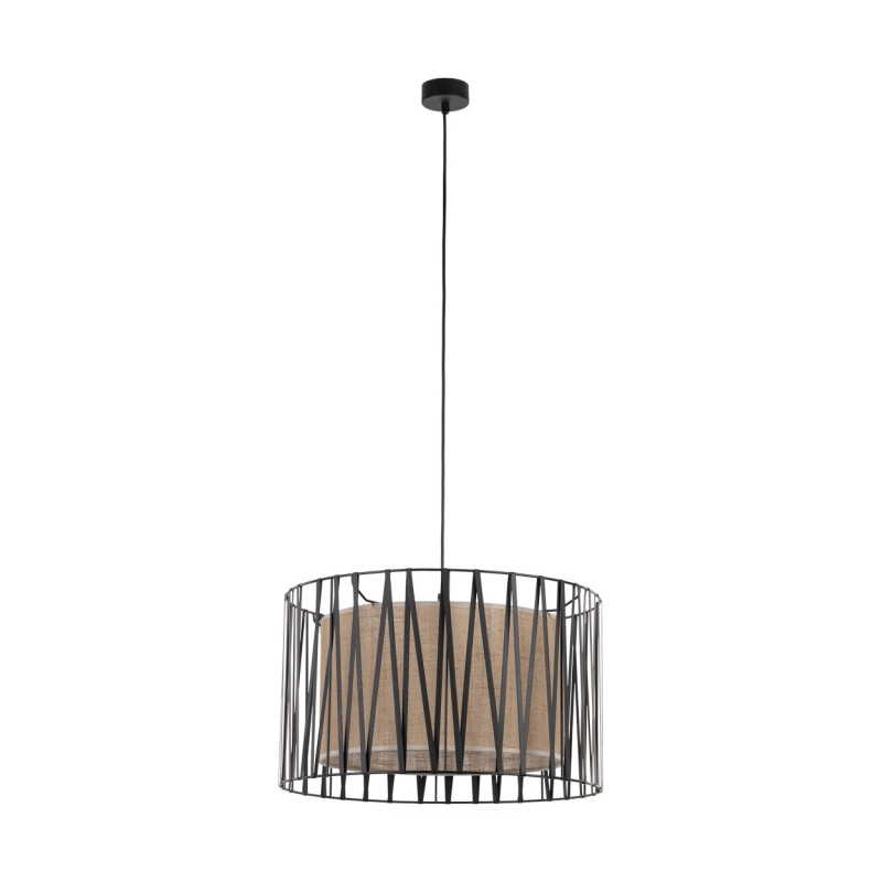 Lampadario Harmony Nature 3 luci nero E27 TK Lighting