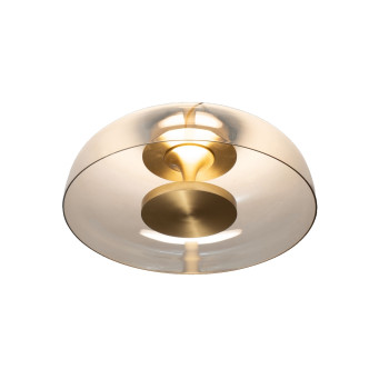 Plafoniera Fabas Vintage due LED cognac 1 luce