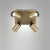 Plafoniera Flores 4 luci GU10 ottone satinato Fabas
