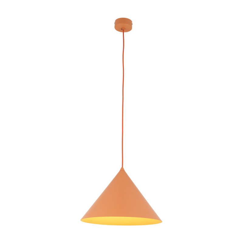 Lampadario Cono L Salmon arancione 1 luce E27 TK Lighting